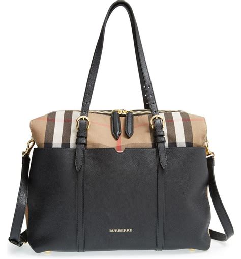 burberry black and white diaper bag|designer diaper bags burberry.